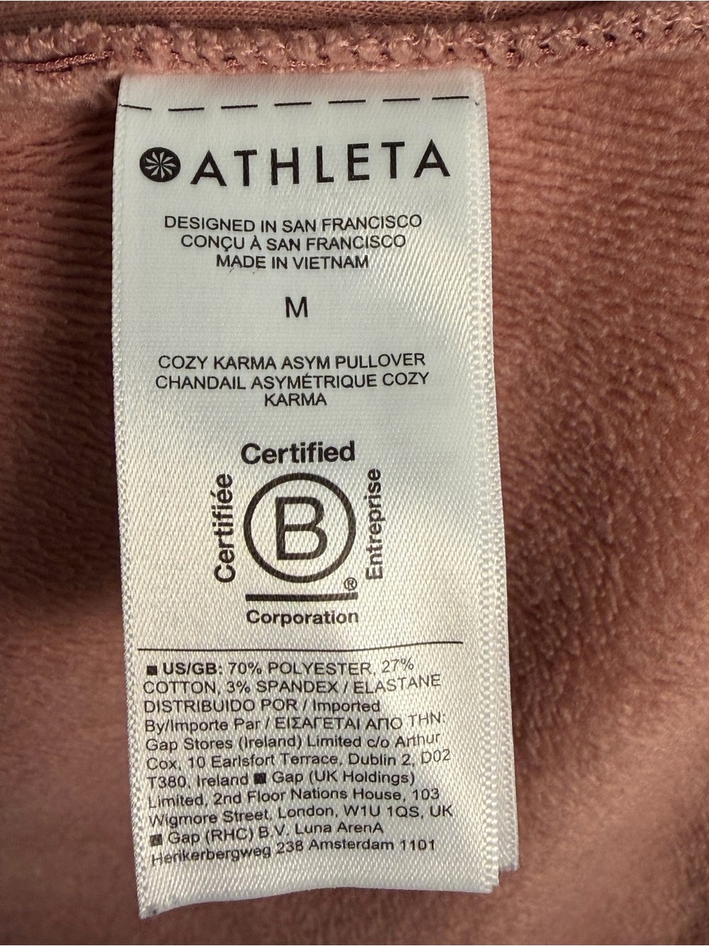 Athleta Cozy Karma Asym Pullover Size M - Picture 6 of 7